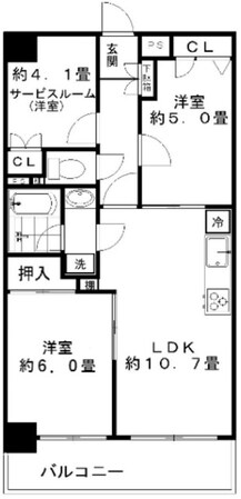 HARU菊名Ⅱの物件間取画像